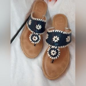 Jack Rogers Marbella Mid Espadrille Navy Sandal 9
